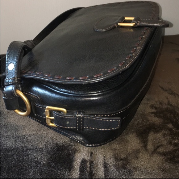 Dooney & Bourke Florentine Full Flap Saddle Bag in Black - Picture 3 of 12
